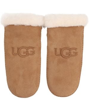 UGG Guanti Con Logo - White