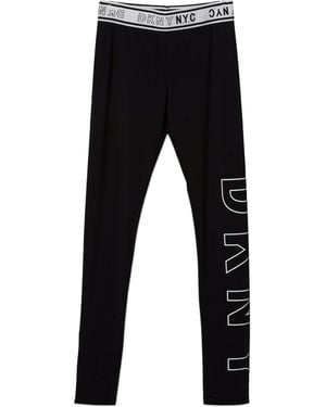 DKNY Leggings Con Stampa - Nero