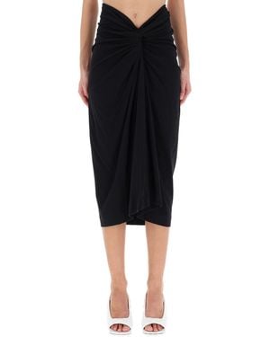 Dries Van Noten Draped "Herchive" Skirt - Black