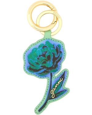 Ganni Keychain Flower - Blue
