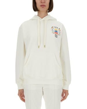 CASABLANCA Casaway Mountain" Sweatshirt - White