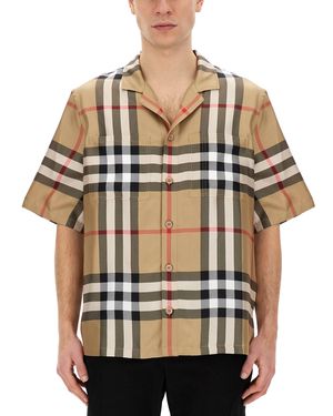 Burberry Camicia Con Stampa Check - Multicolore