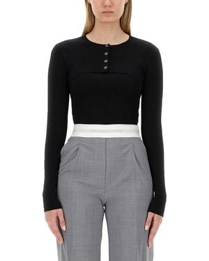 Alexander Wang Cropped Jumper - Black
