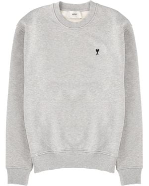 Ami Paris Felpa Con Logo - Gray