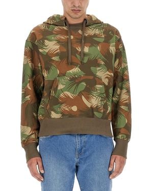 Moschino Felpa Camouflage - Blu