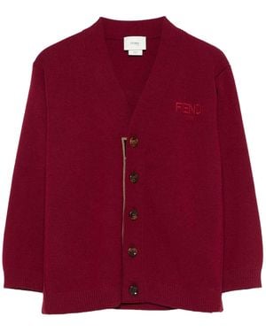 Fendi Junior Cardigan - Red