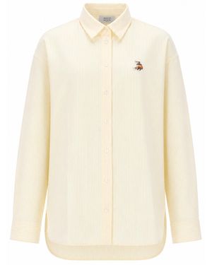 Maison Kitsuné Camicia Casual "Dreaming Fox" - Natural