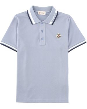Moncler Polo Maniche Corte - Blue