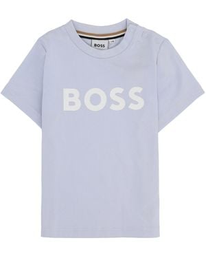 BOSS T-Shirt Con Logo - Blue