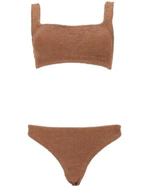 Hunza G Bikini Set Xandra Polyamide Elastane Swim Shorts - White