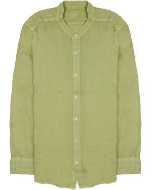 120% Lino Camicia - Green