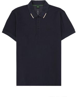 BOSS Polo Con Logo - Blue