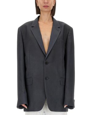 Maison Margiela Mohair Wool Blazer - Black