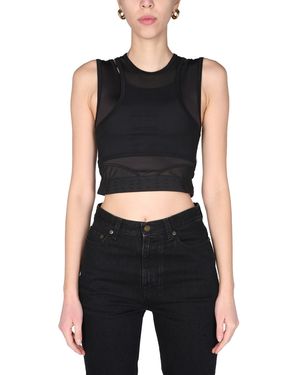McQ Solid Crew Neck Top - Black