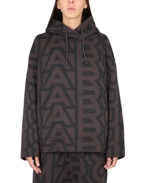 Marc Jacobs Monogram Logo Sweatshirt - Gray