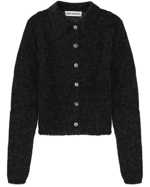 Our Legacy Solid Shirt Collar Polo - Black