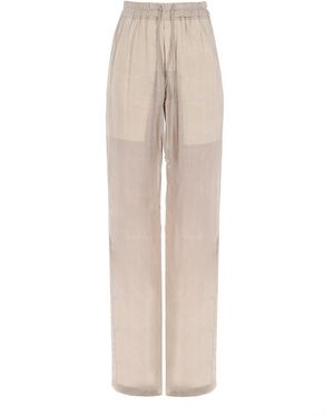 Rick Owens Dietrich Drawstring Trousers - Natural