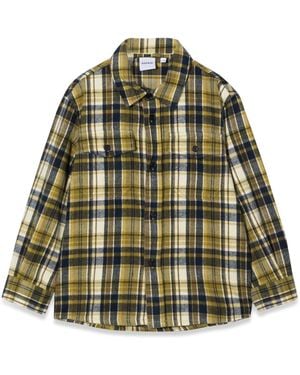 Aspesi M/L Plaid Shirt - Green