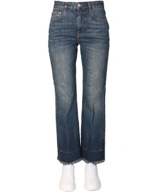 Stella McCartney Denim Jeans With Front Button Closure - Blue