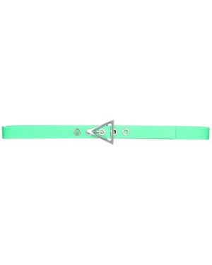 Bottega Veneta Solid Buckle Belt - Green