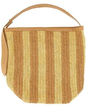 Alysi Straw Bag - Metallic