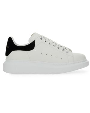 McQueen Oversize Leather Trainers - White