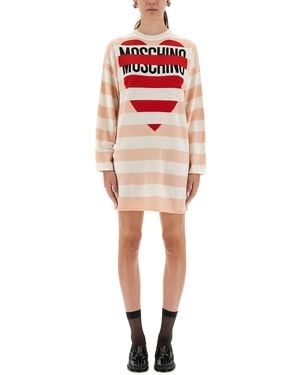 Moschino Wool Mini Dress - Red