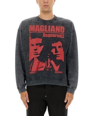 DSquared² Sweatshirt With Print - Gray