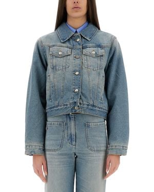 Victoria Beckham Denim Jackets - Blue