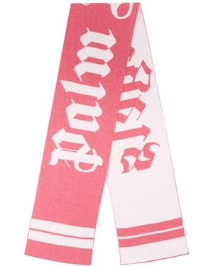 Palm Angels Logo Scarf - Red