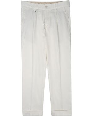 Paolo Pecora Pantalone Chino Relaxed Fit - White