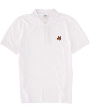 Maison Kitsuné Polo With Logo - White