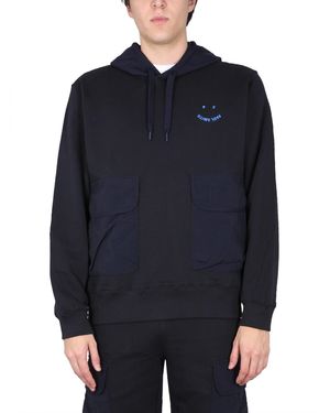 Paul Smith Happy" Sweatshirt - Blue