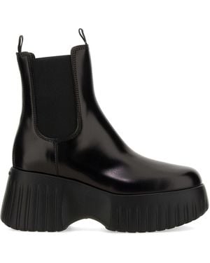 Hogan H-Stripe Chelsea Boot - Black