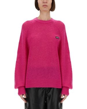 ROTATE BIRGER CHRISTENSEN Maglia Con Logo - Rosa