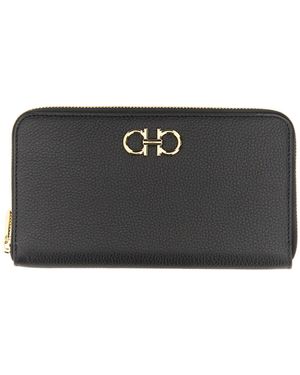 Ferragamo Portafoglio Gancini - Nero