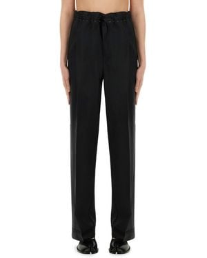 Maison Margiela Mohair Wool Trousers - Black