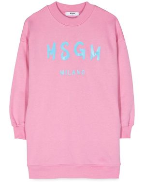MSGM Sweatshirt Dress - Pink