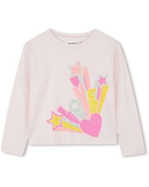 Billieblush "Heart Star" T-Shirt - Pink