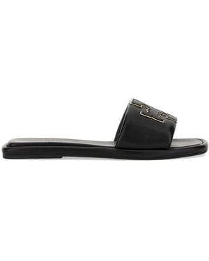 Tory Burch Sandal Slider "Bouble T" - Black