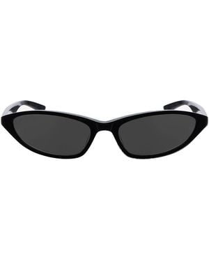 Balenciaga "Neo Oval 2.0" Sunglasses - Black
