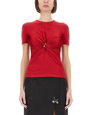 Versace Draped Top - Red