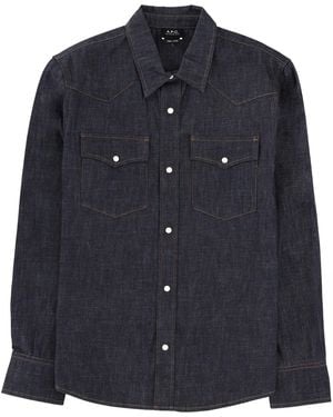 A.P.C. "Western" Shirt - Blue