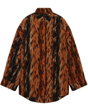 Balenciaga Silk Shirt - Brown