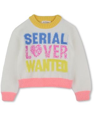 Billieblush Pull "Serial Lover Wanted" - Grey