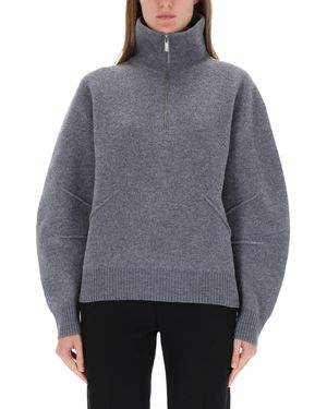 Helmut Lang Zippered "Apex" Jersey - Grey