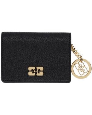Ganni Portacarte "Bou" - Black