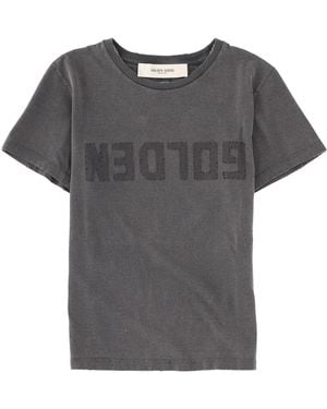 Golden Goose T-Shirt With Logo - Grey