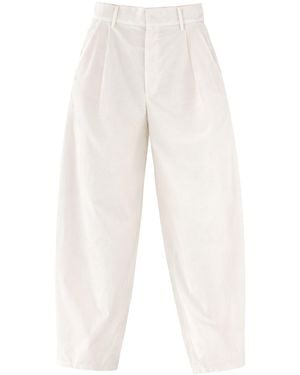 Alysi Silk Tailored Trousers - White