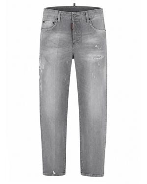 DSquared² Jeans Con Patch Logo - Gray